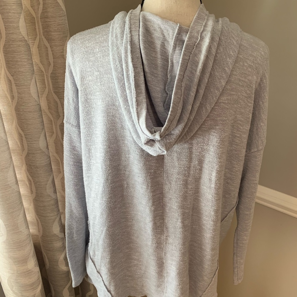 America‎ Eagle Lightweight Hooded Sweatshirt, Grey, Size Small - Picture 3 of 4